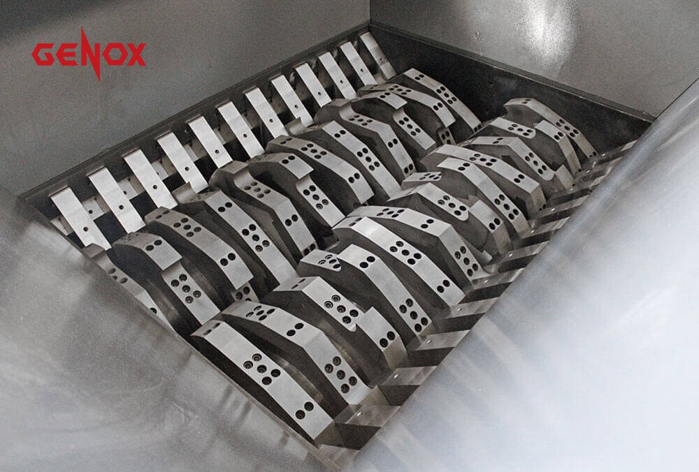 Ejes contrarrotantes de la trituradora de dos ejes GENOX